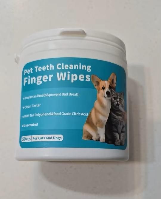 Disposable Dental Finger Wipes For Pets(50 Wipes)